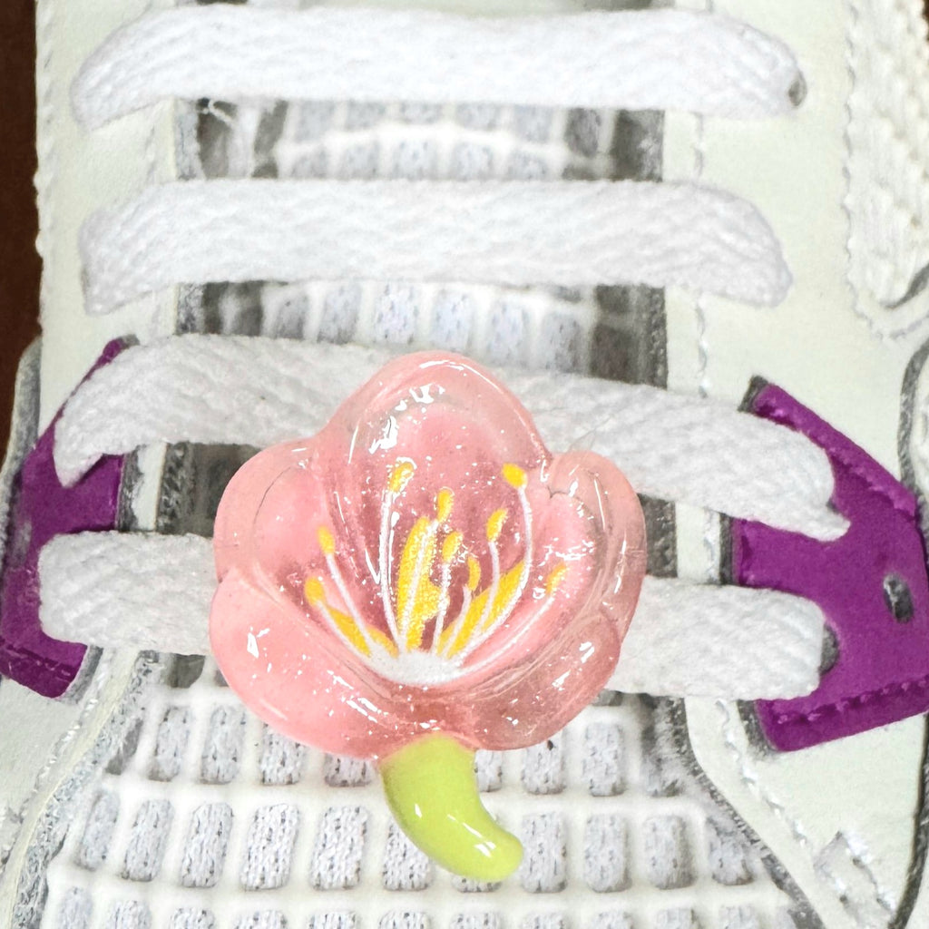 Flower Pink Shoelace Charms