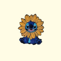 Stitch Sunflower Pin Badge