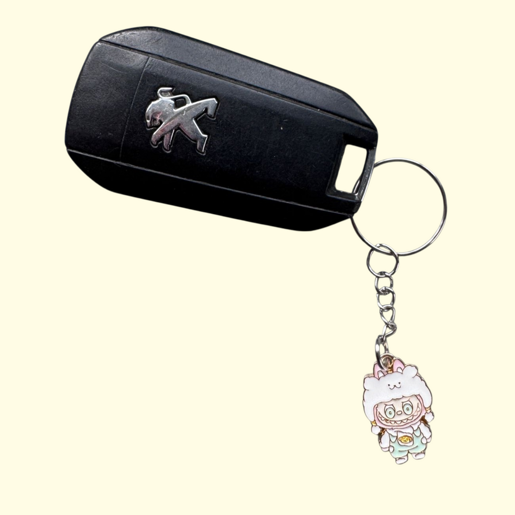 Labubu Pastel White Keyring