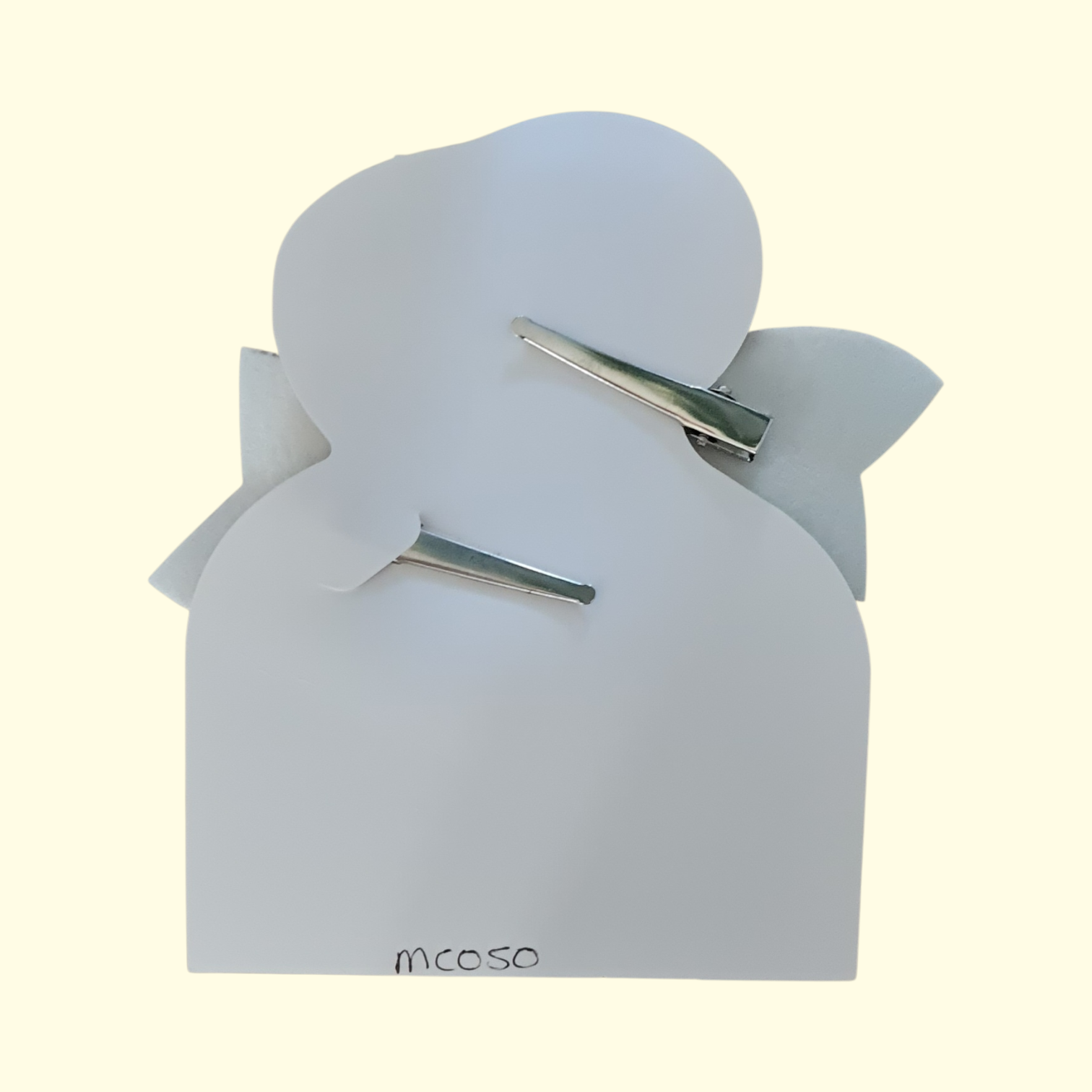 Cakes Blue Hair Bow x2