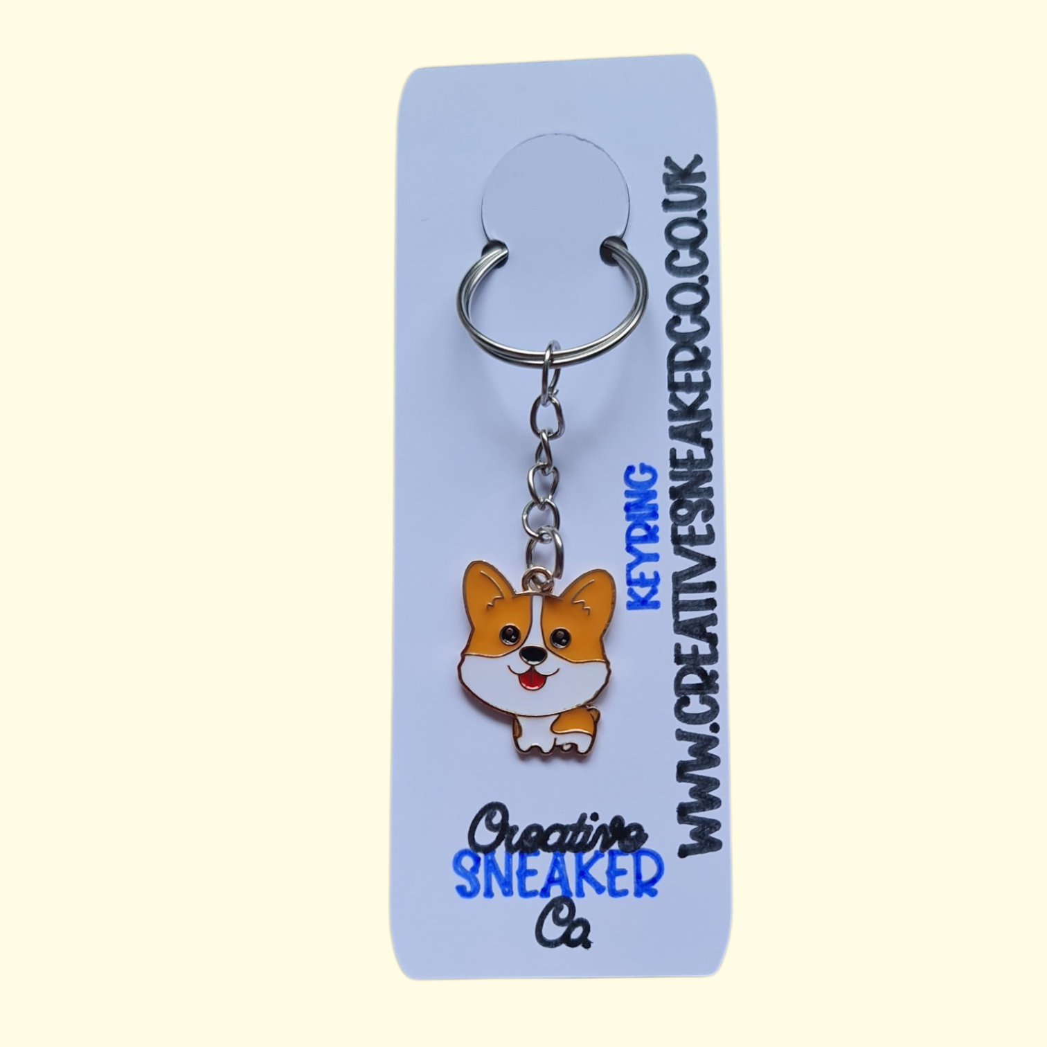Dog Corgi Keyring