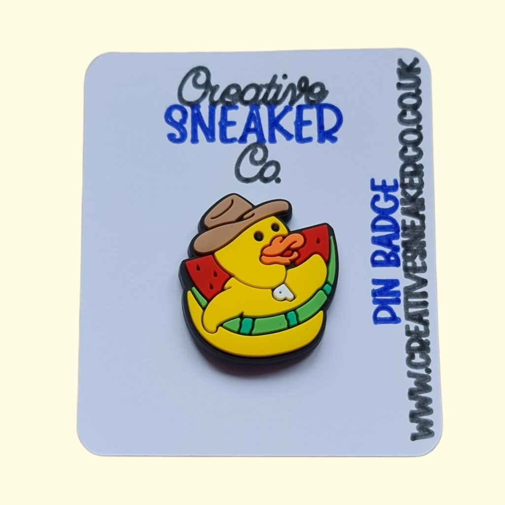Duck Watermelon Pin Badge
