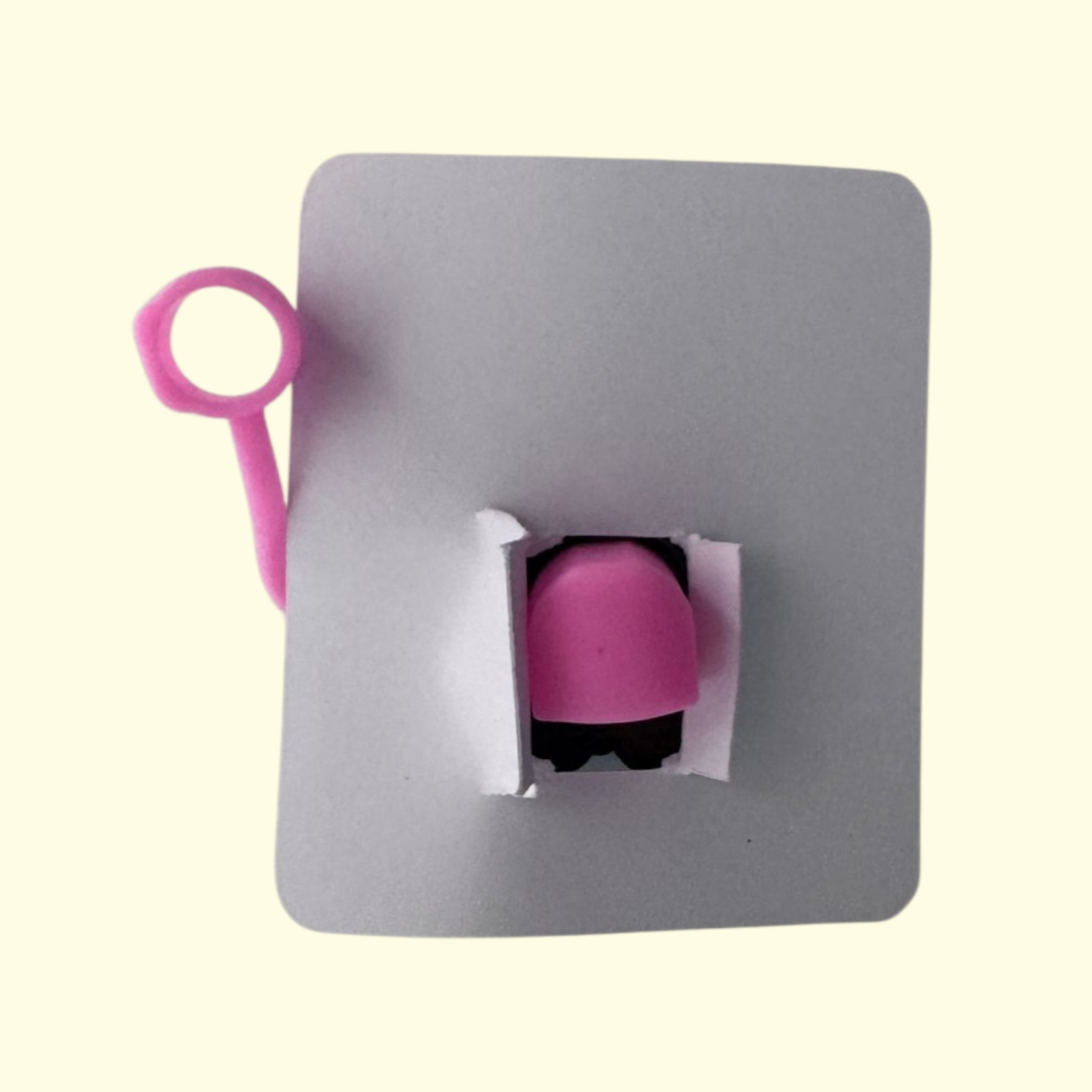 Highland Cow Pink Bike Straw Topper