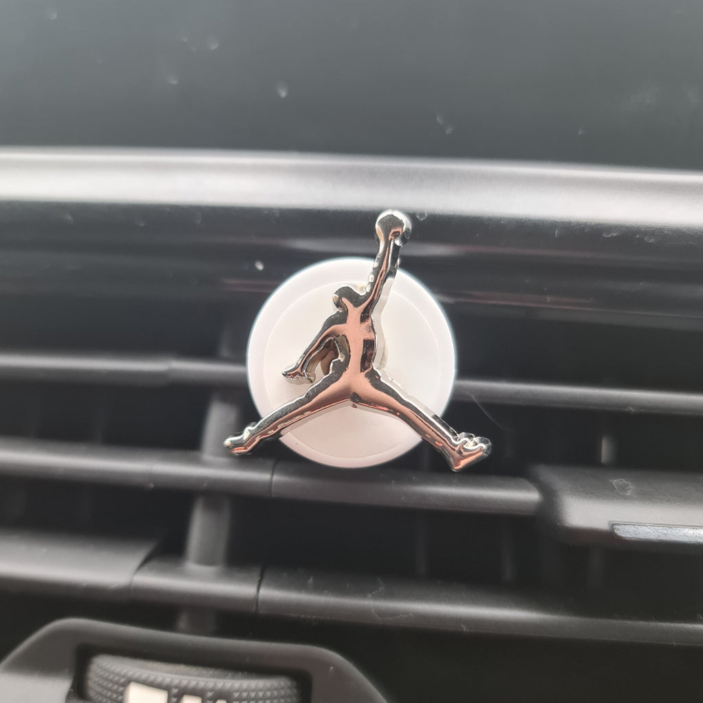 Jumpman Silver Clip In Car Air Freshener