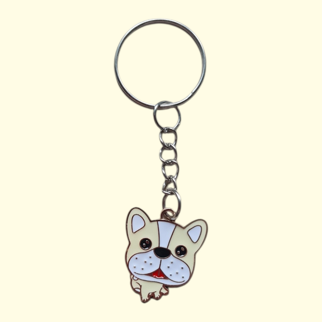 Dog French Bulldog Keyring