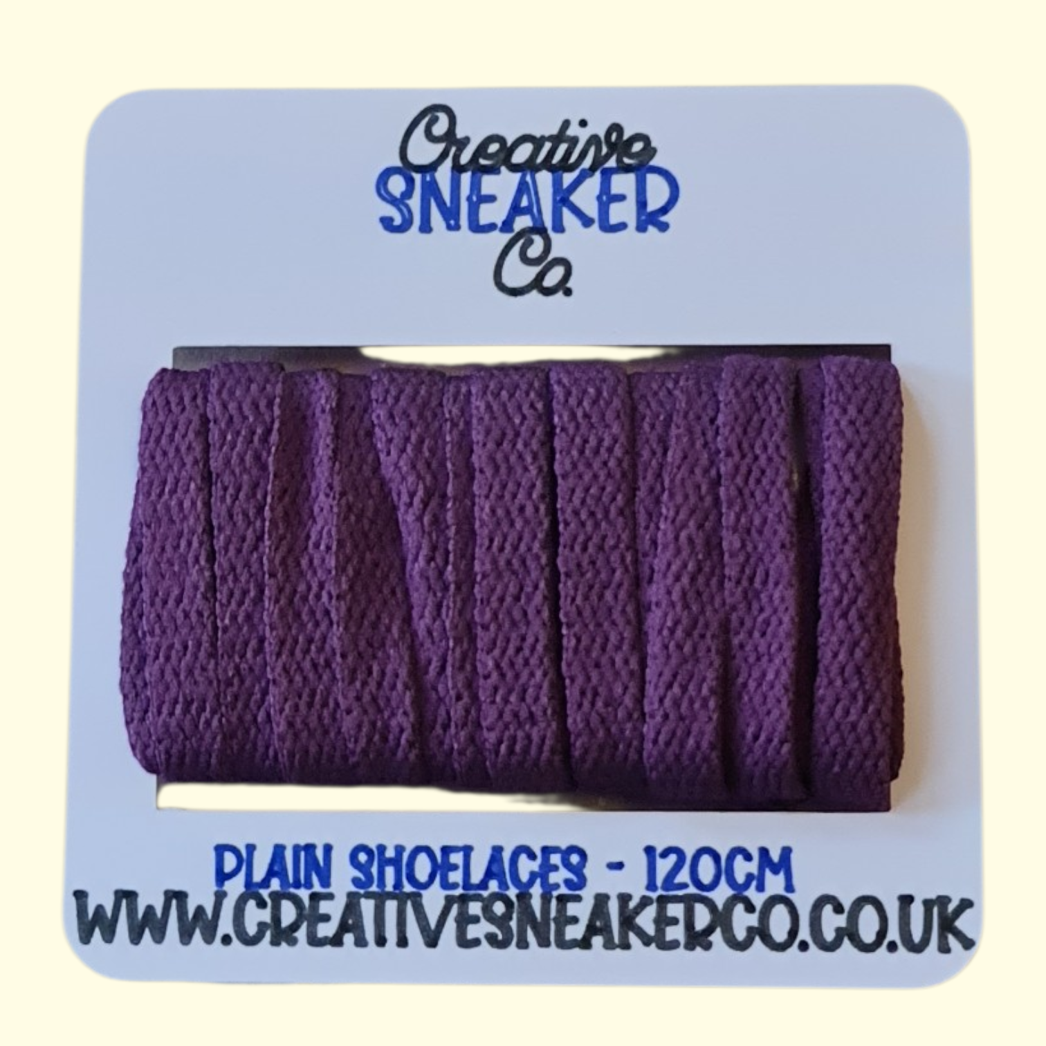 Flat Shoelaces 120cm Dark Purple