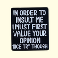 Quote Opinion Pin Badge
