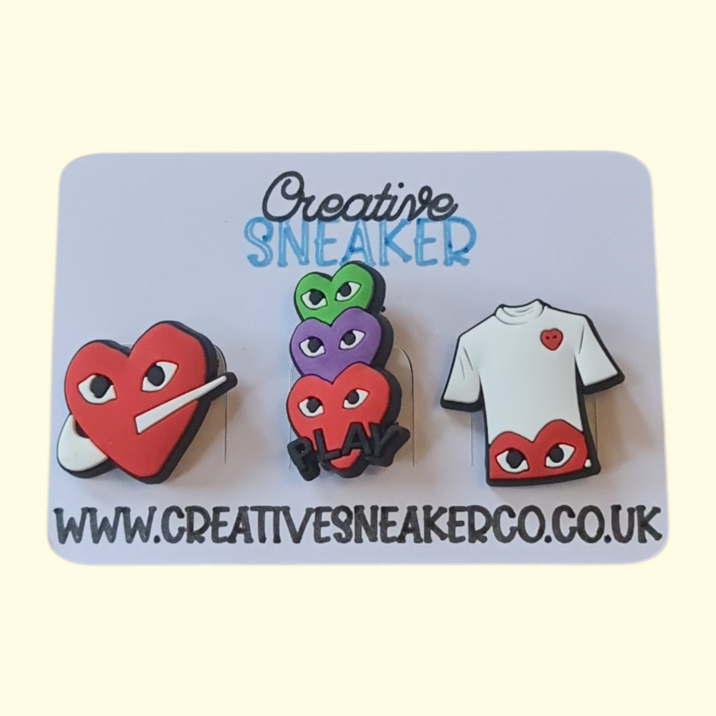 Comme Des Garçons Crocs Charms x3