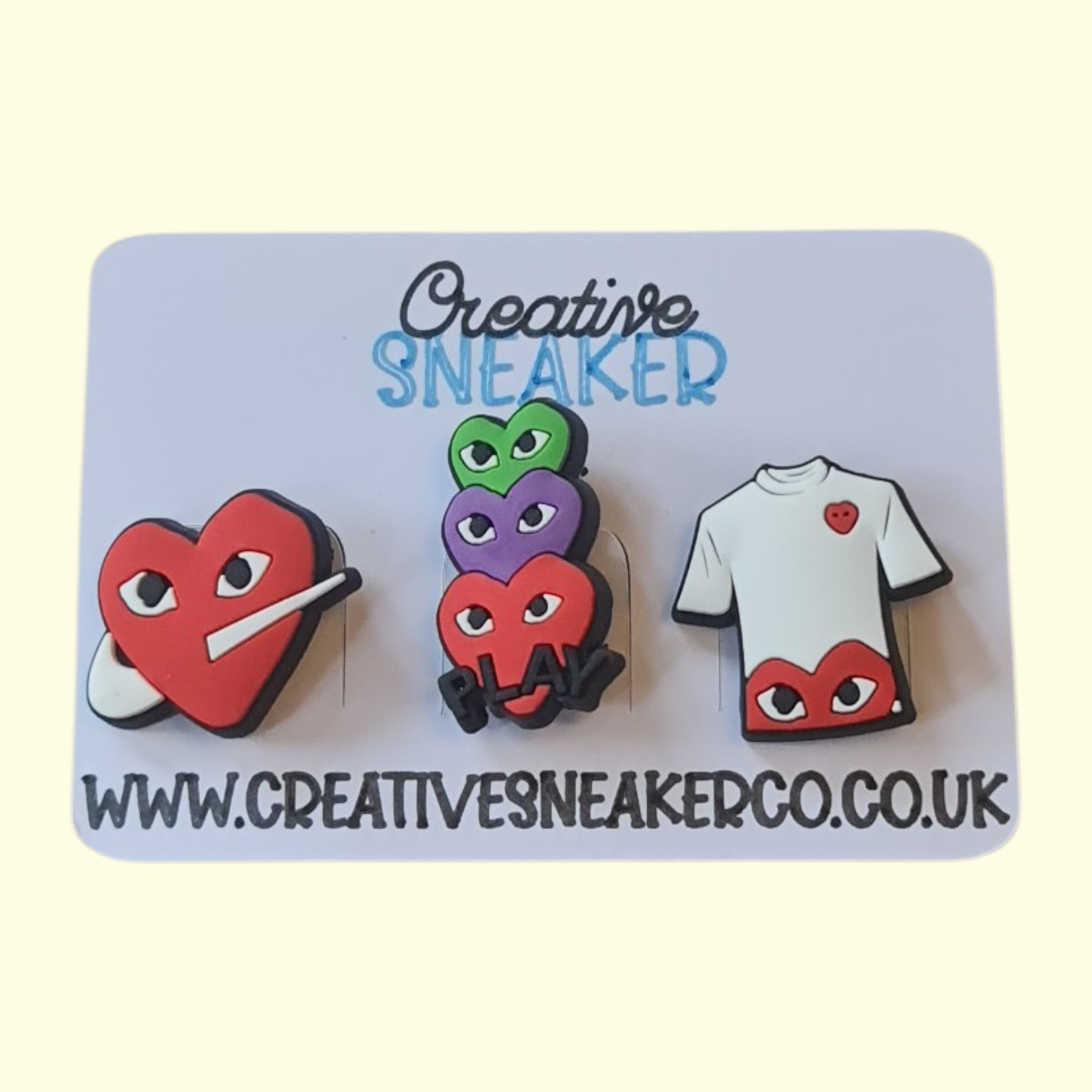 Comme Des Garçons Crocs Charms x3