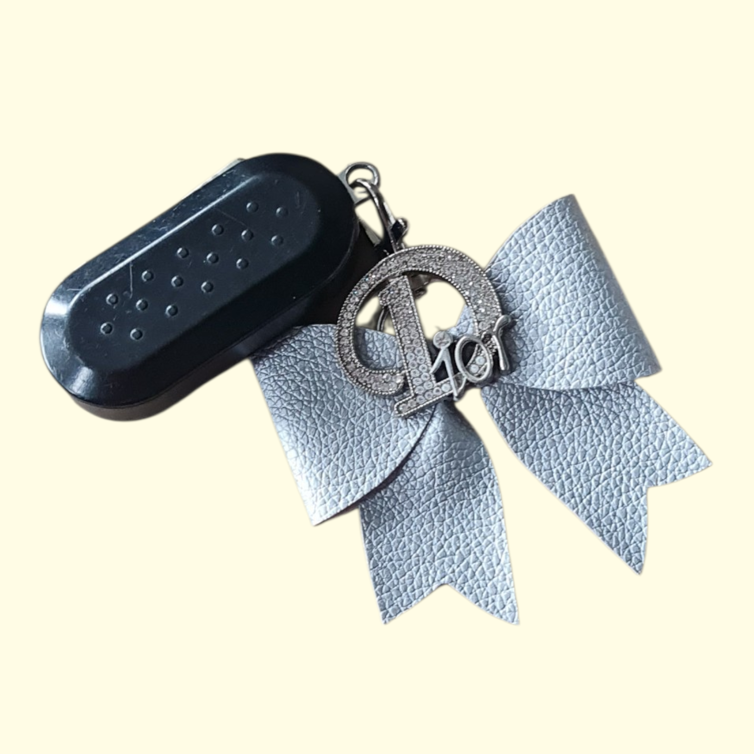 Silver Silver Dior Bag Charm