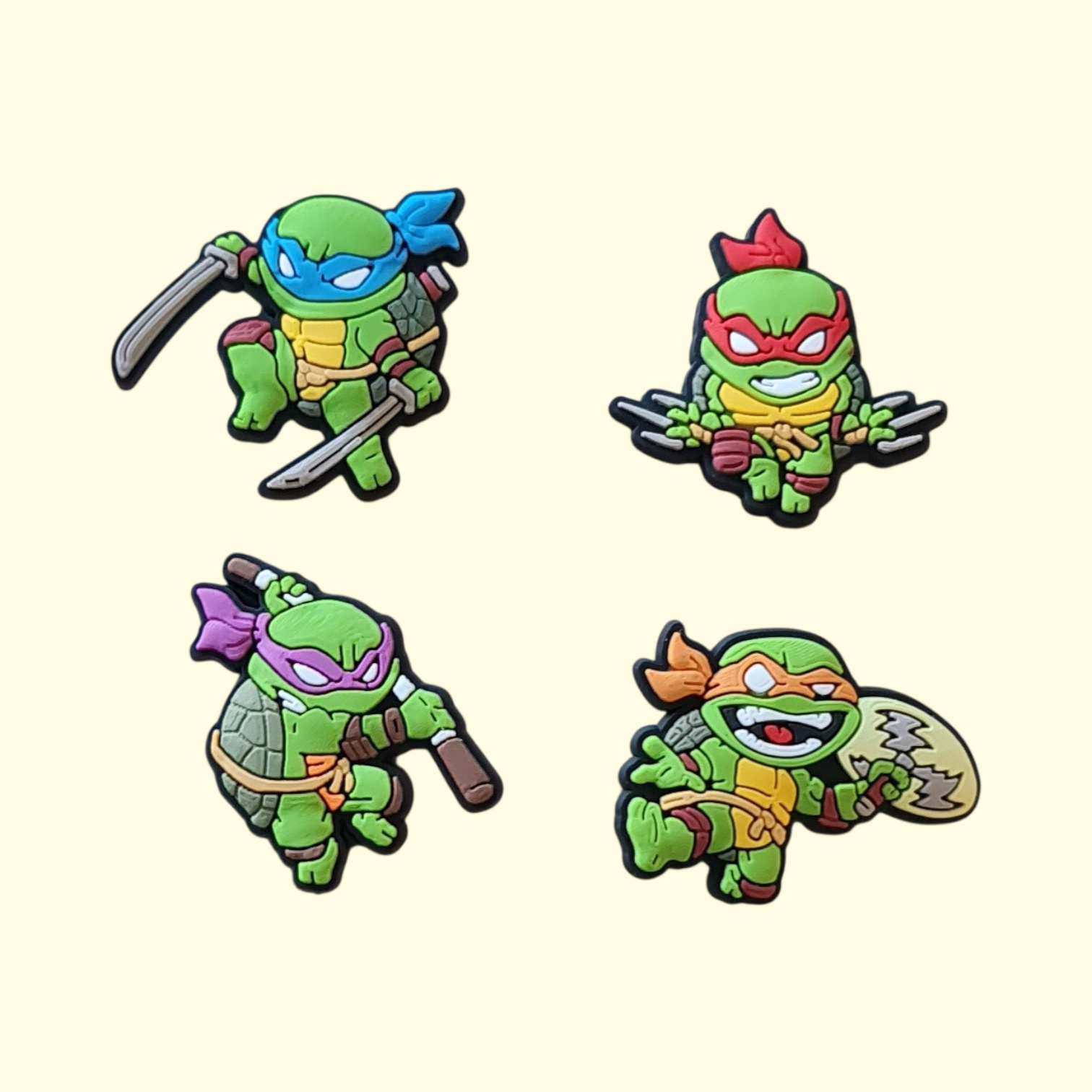 Teenage Mutant Ninja Turtles Crocs Charms x4