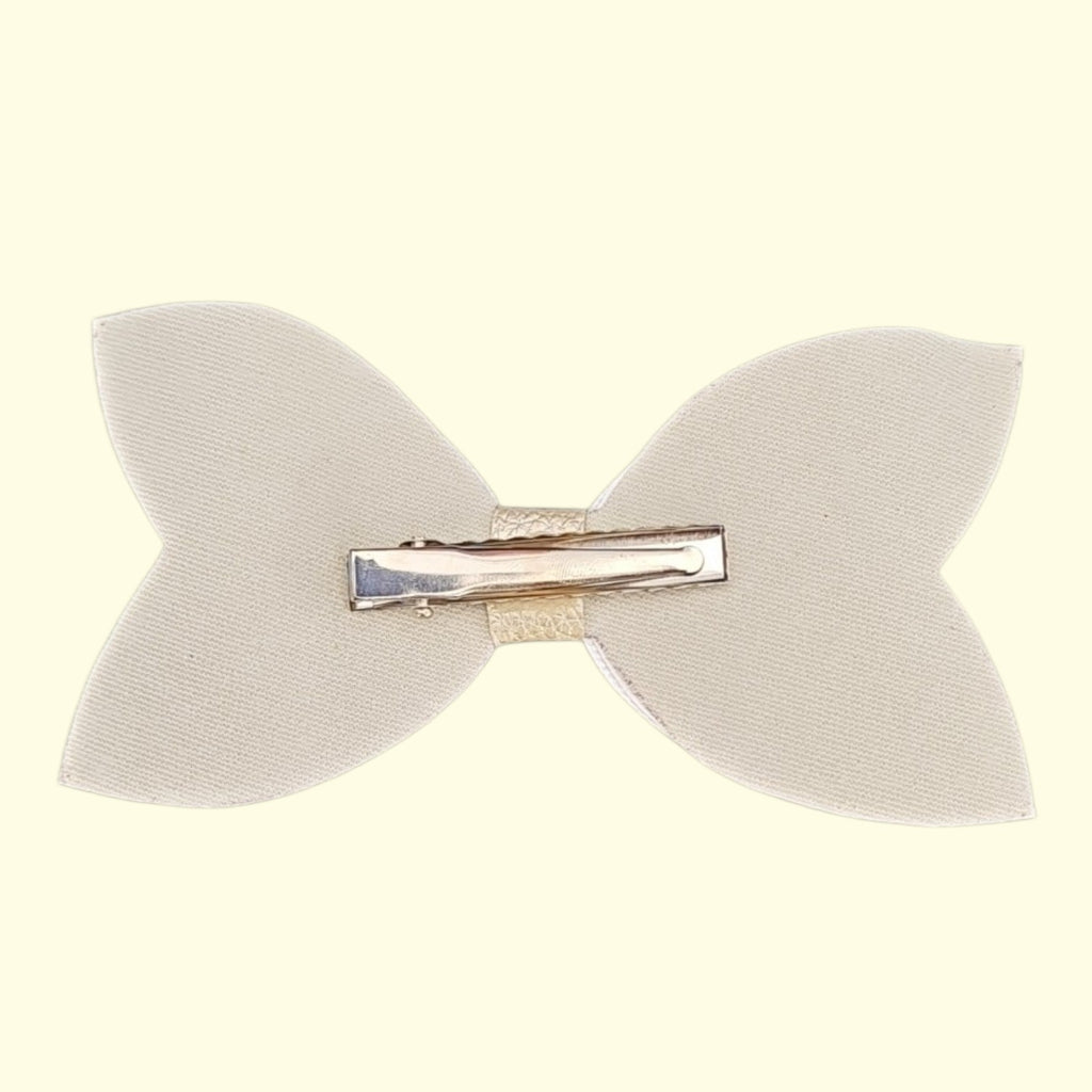 Gold Reindeer Rudolph Is My Bestie Standard Hair Bow