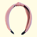 Orange Stripe Knot Headband