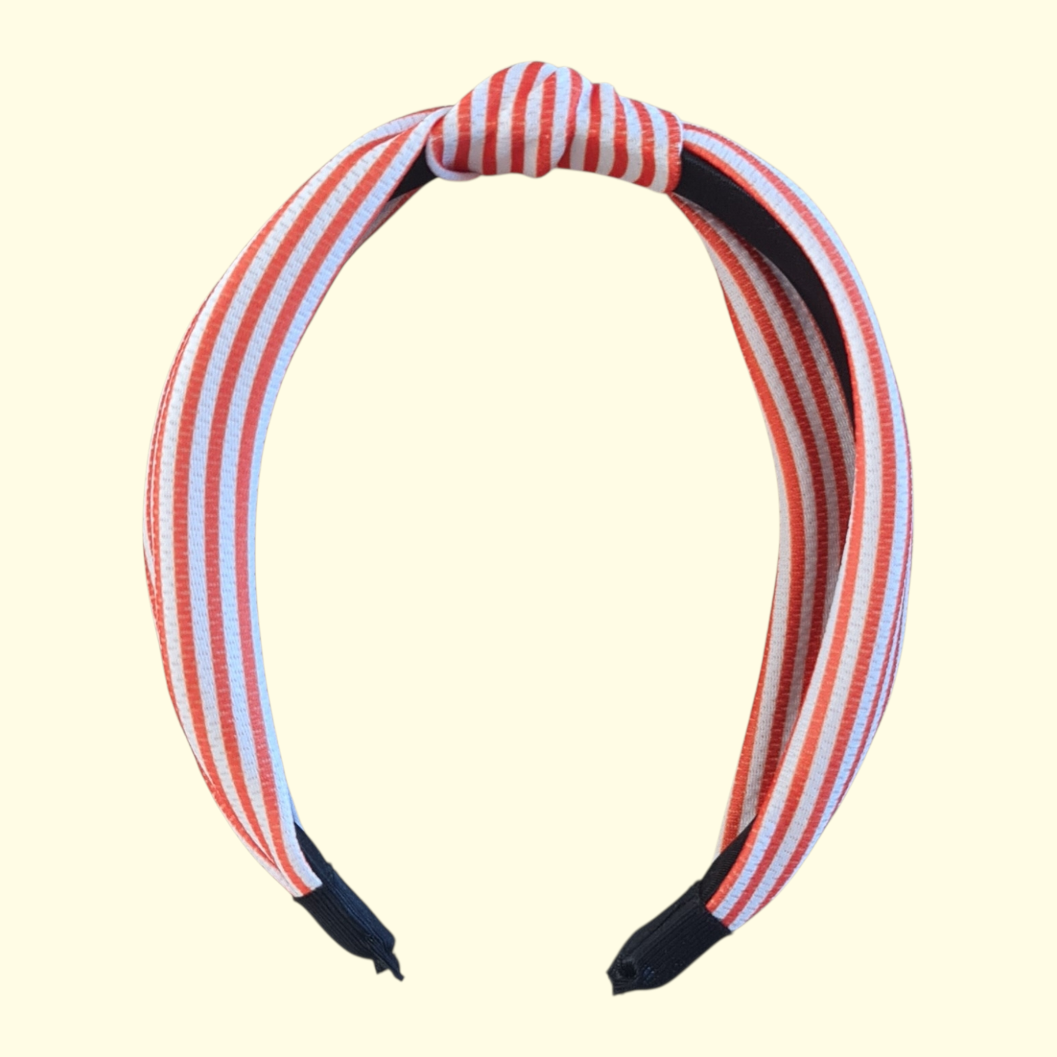 Orange Stripe Knot Headband