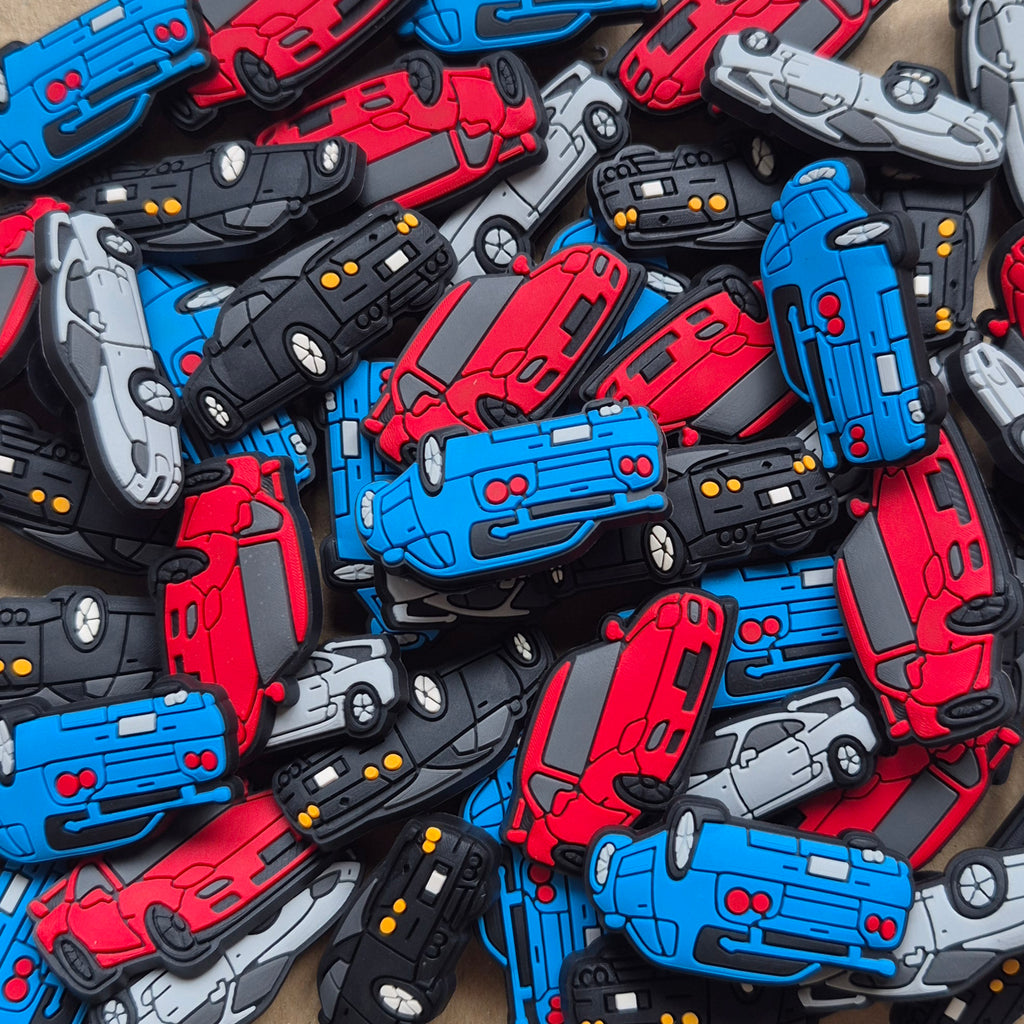 Super Cars Crocs Charms x4