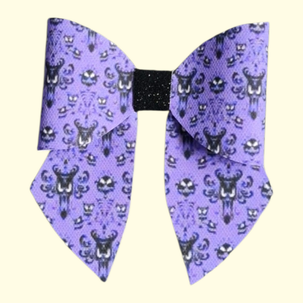 Purple Spider Halloween Sailor Hair Bow