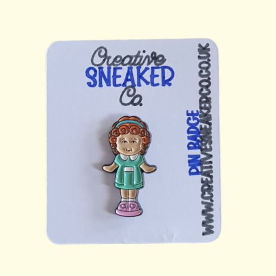 Polly Pocket Doll Pin Badge