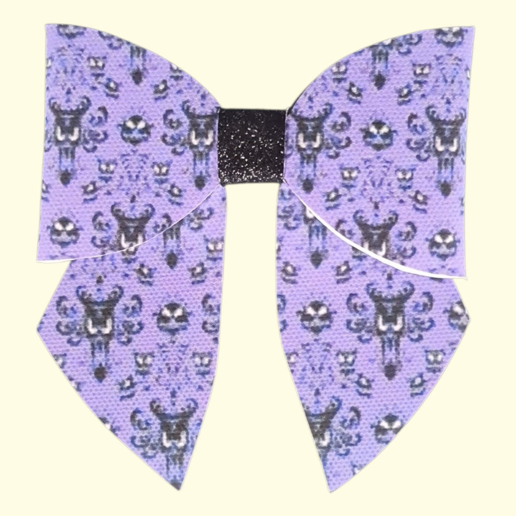 Purple Spider Halloween Sailor Hair Bow