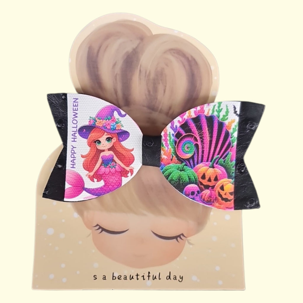 Halloween Mermaid Standard Hair Bow