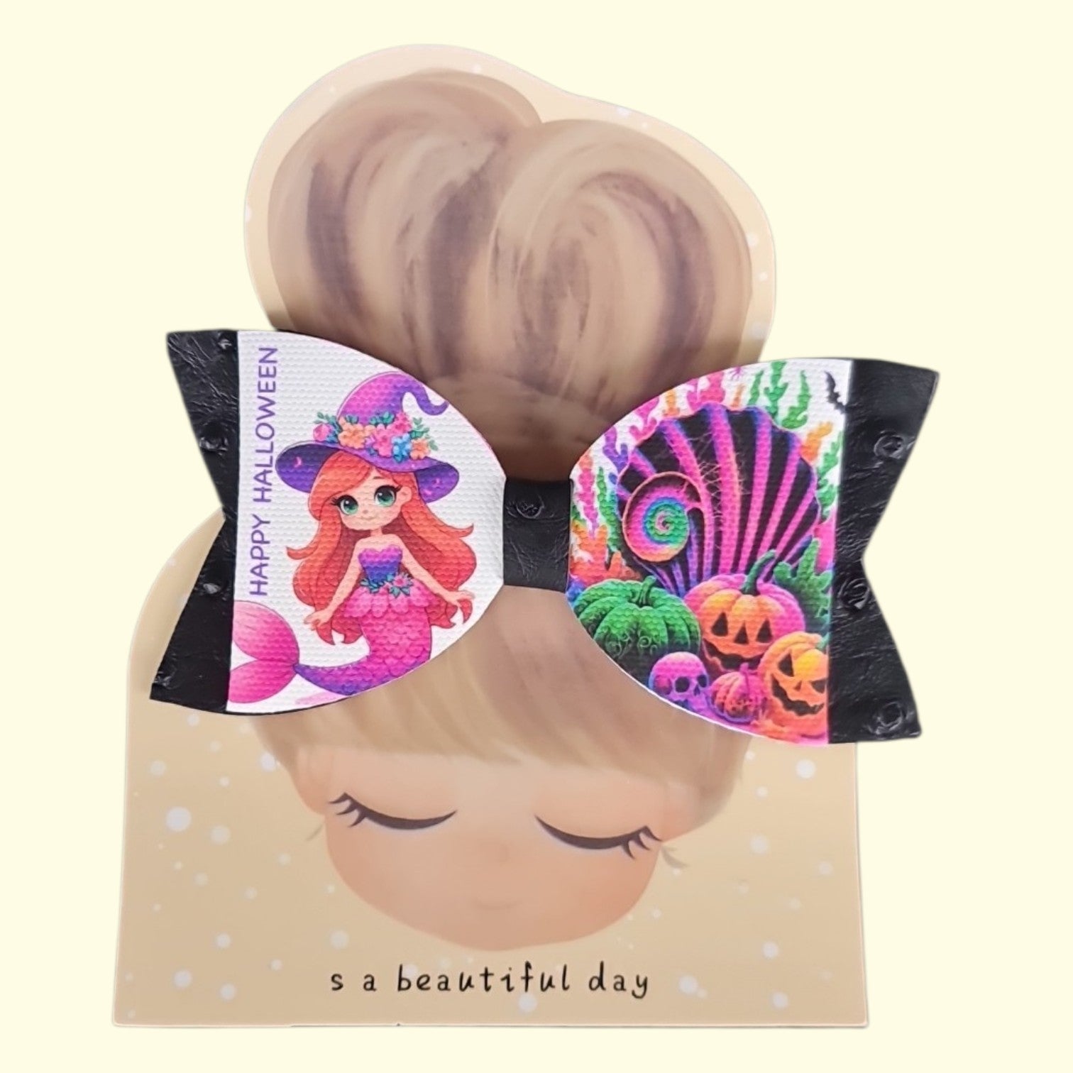 Halloween Mermaid Standard Hair Bow