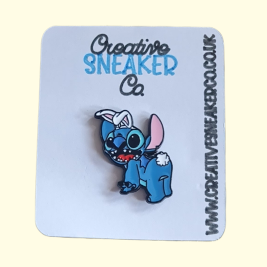 Stitch Silly Bunny Pin Badge