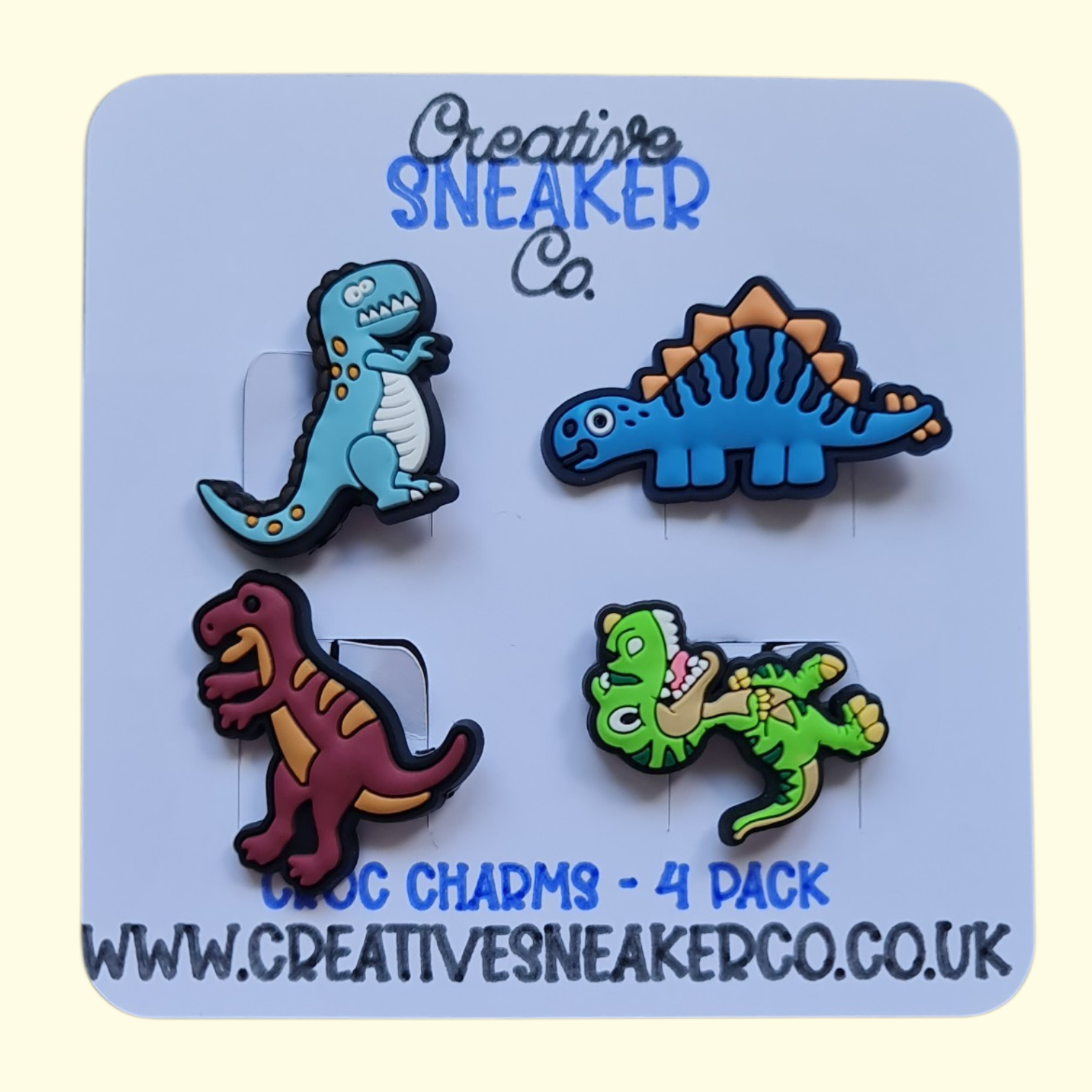 Dinosaur Crocs Charms x4