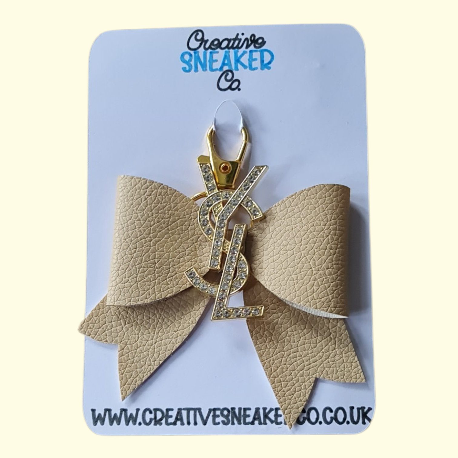 Beige Gold LV Bag Charm