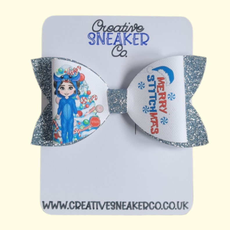 Stitch Stitchmas Brunette Standard Hair Bow