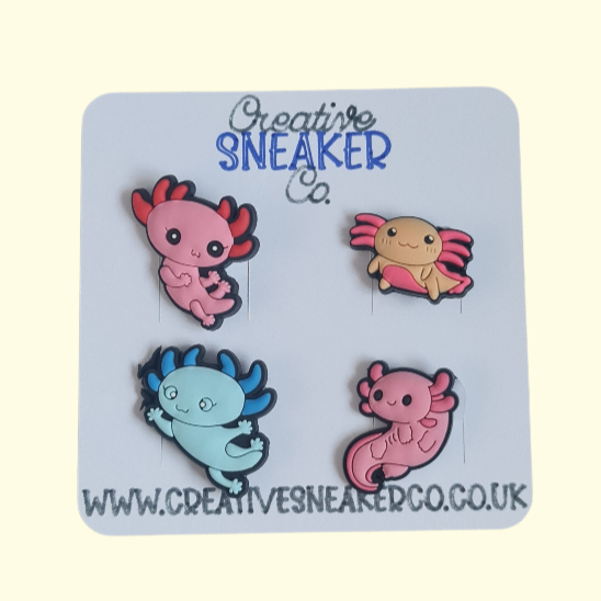 Axolotl Crocs Charms x4