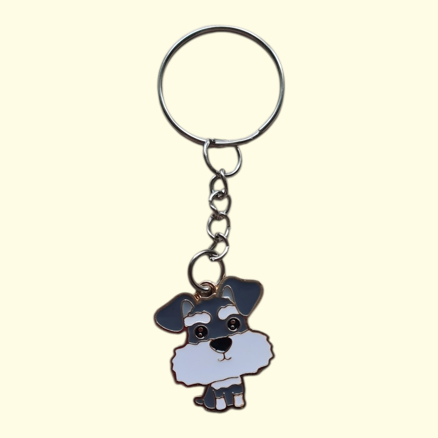 Dog Schnauzer Keyring