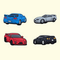 Super Cars Crocs Charms x4