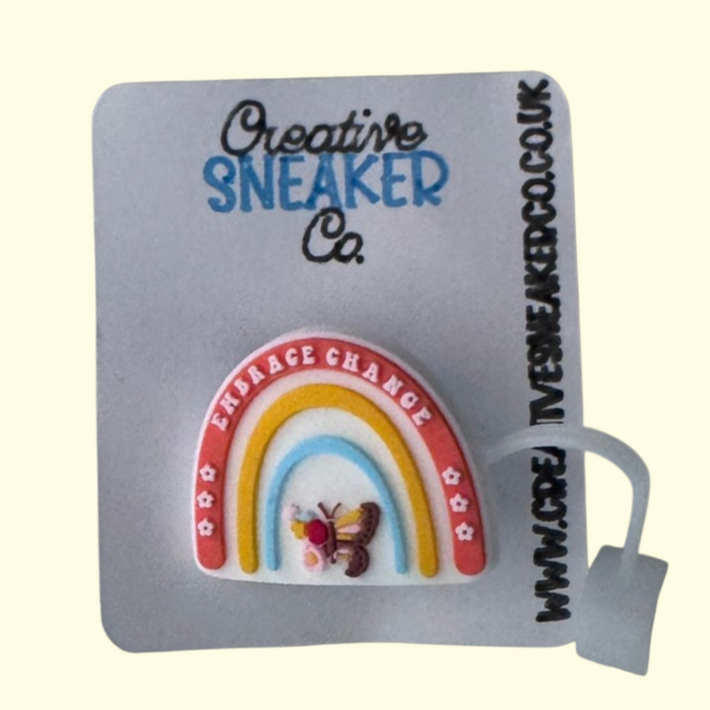 Quote Embrace Change Straw Topper