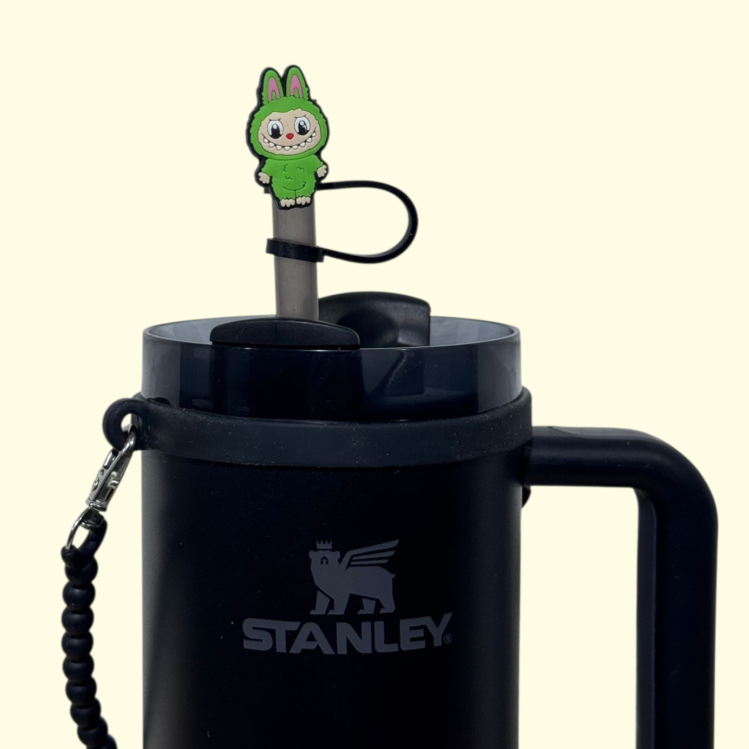 Labubu Green Straw Topper