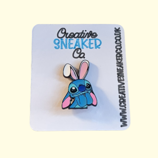Stitch Bunny Pin Badge