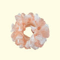 Ruffle Orange Hair Scrunchie
