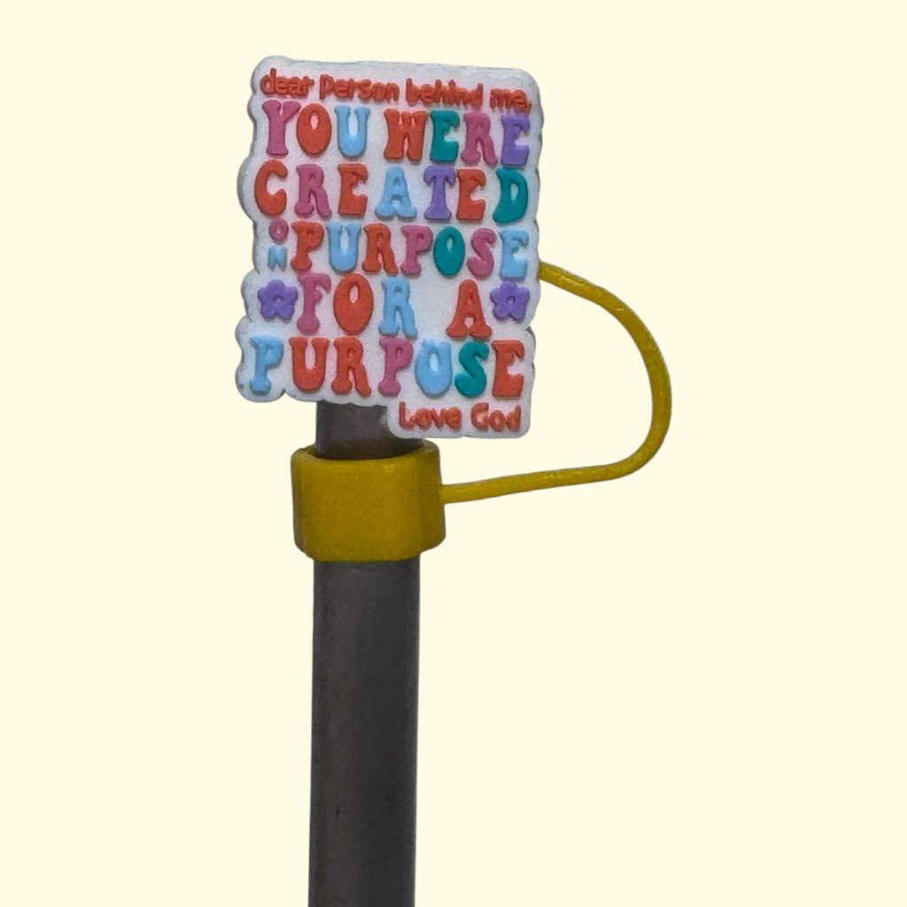 Quote Person Behind Straw Topper