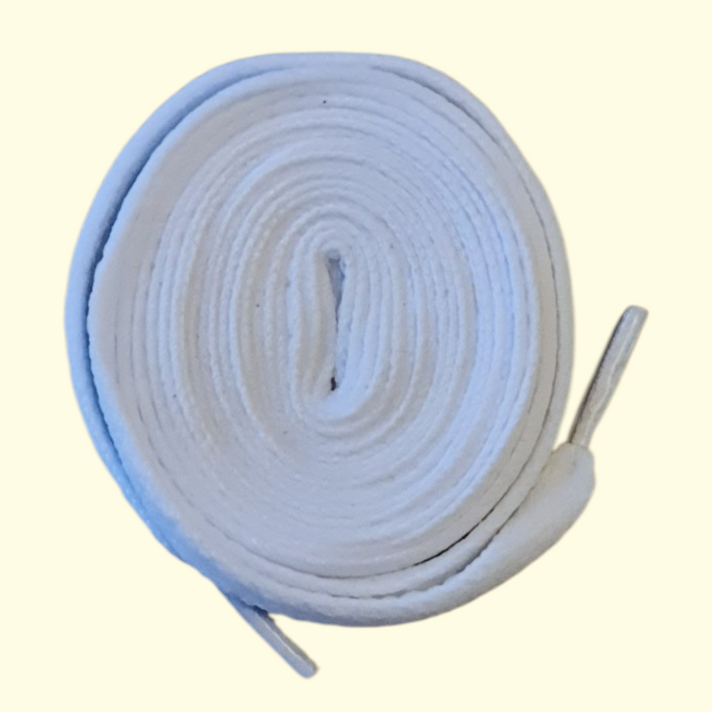 Flat Shoelaces 120cm White