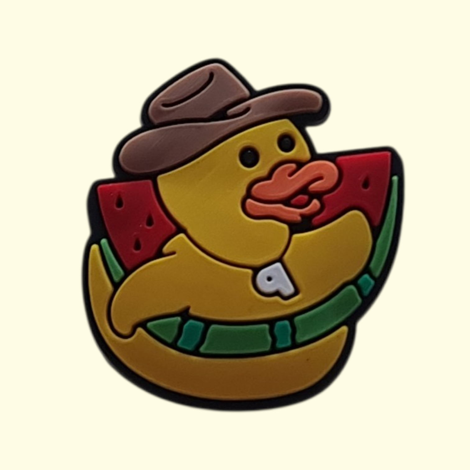 Duck Watermelon Pin Badge