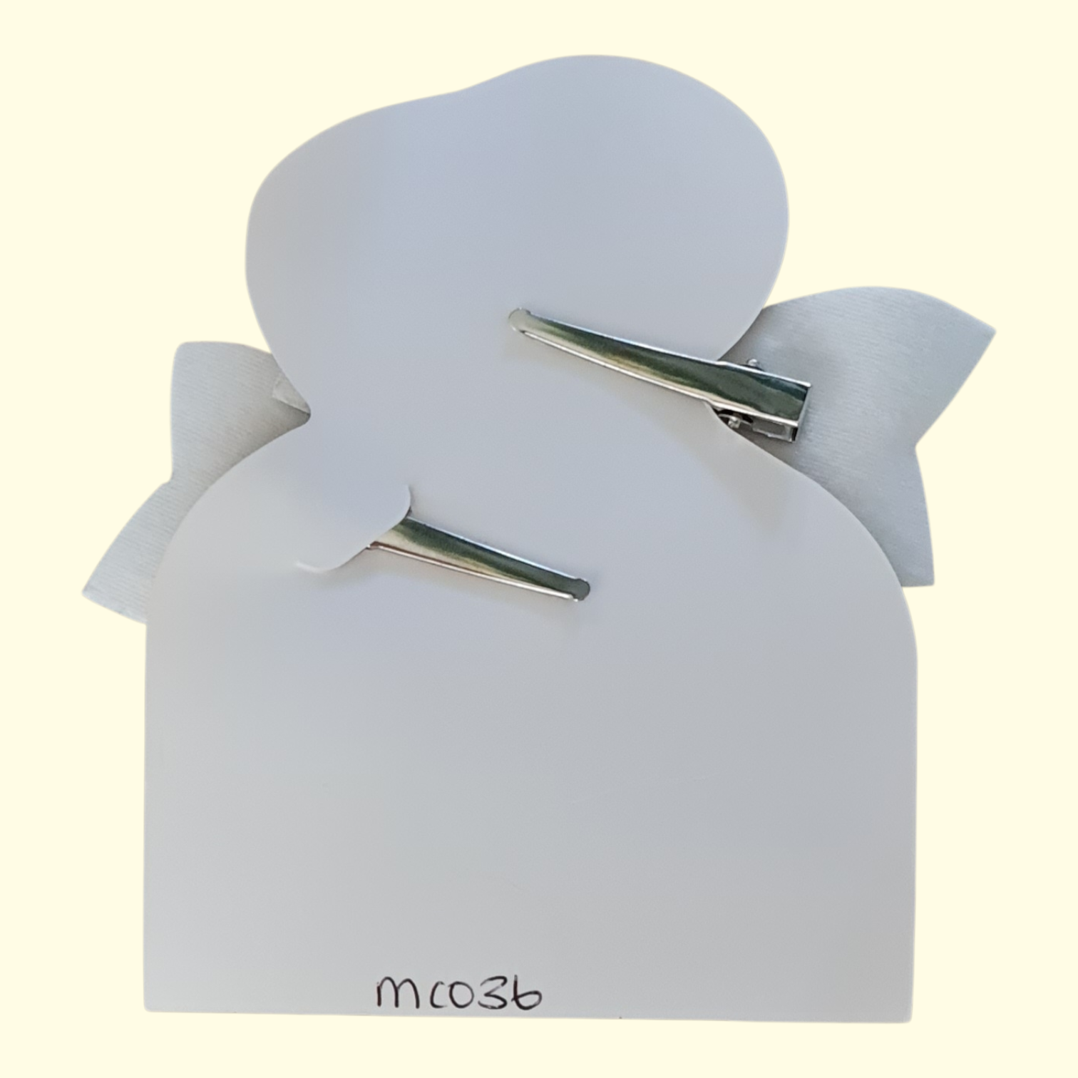 Floral Bright Pink Hair Bow x2