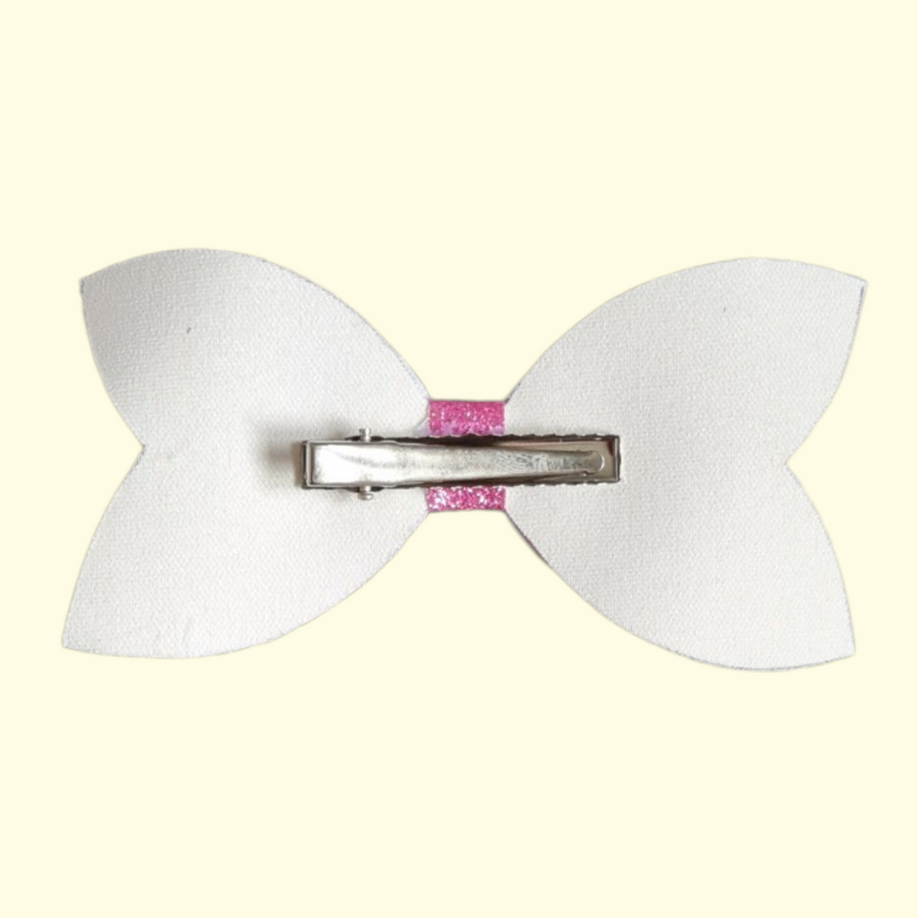 Pink Reindeer Standard Hair Bow
