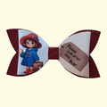 Paddington Bear Brunette Hair Bow