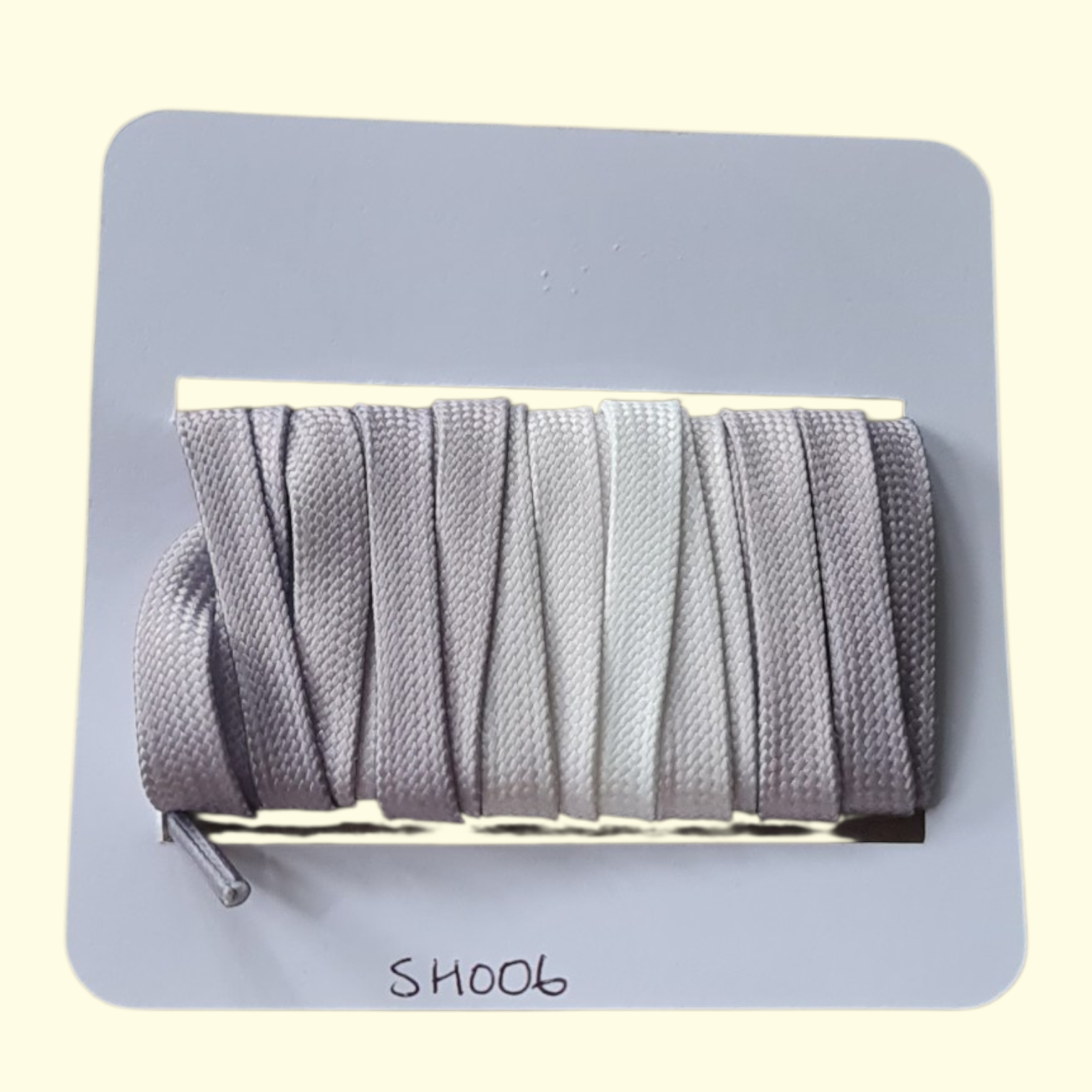 Tie Dye Fade Flat Shoelaces 120cm Grey