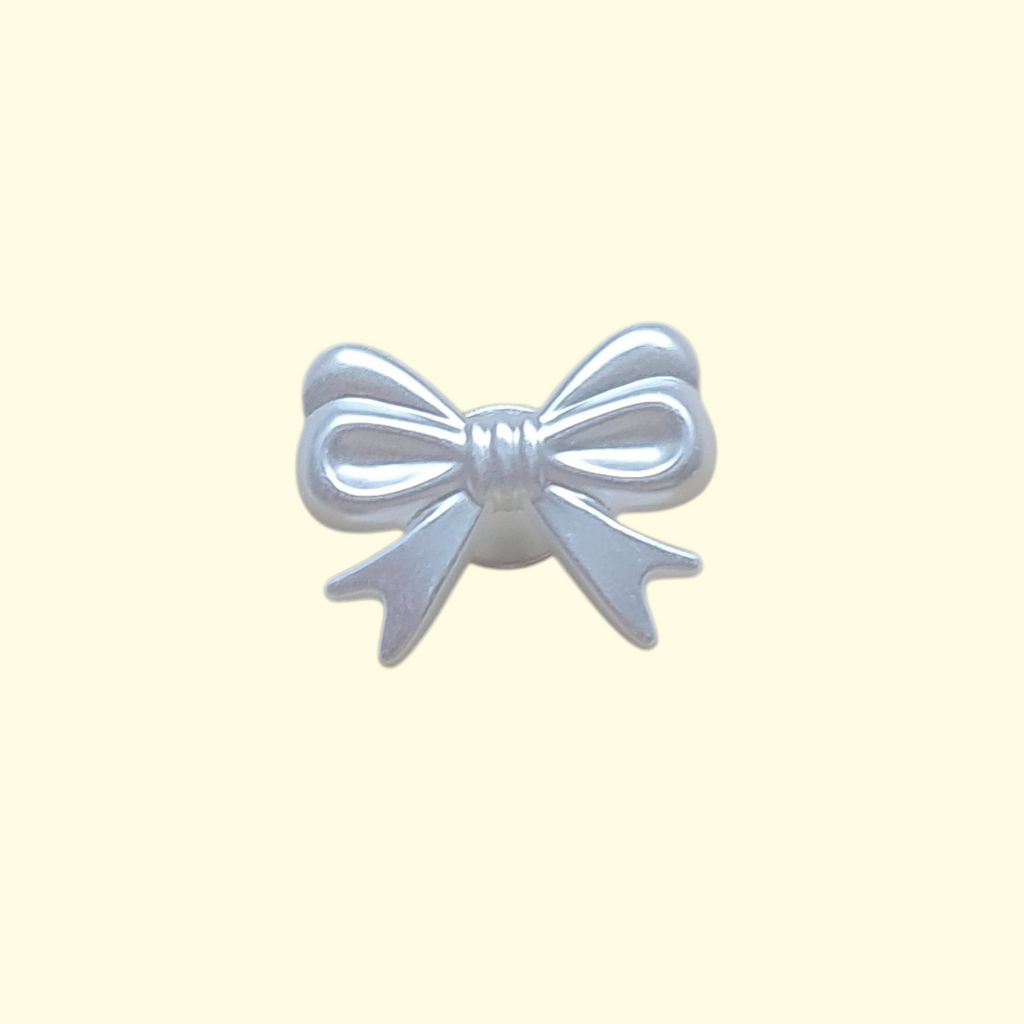 Pearl Bow Crocs Charms x4