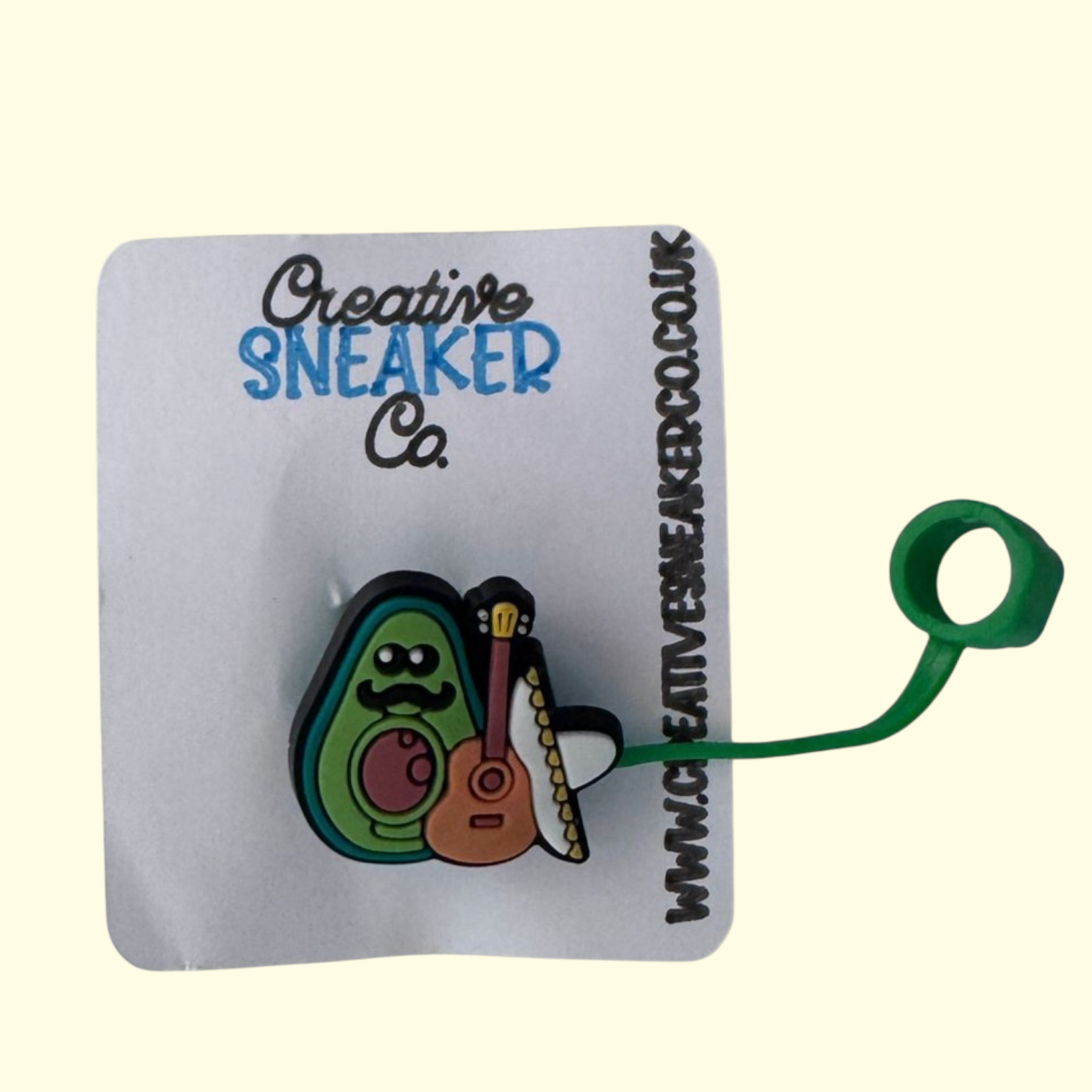 Avocado Mecican Guitar Straw Topper