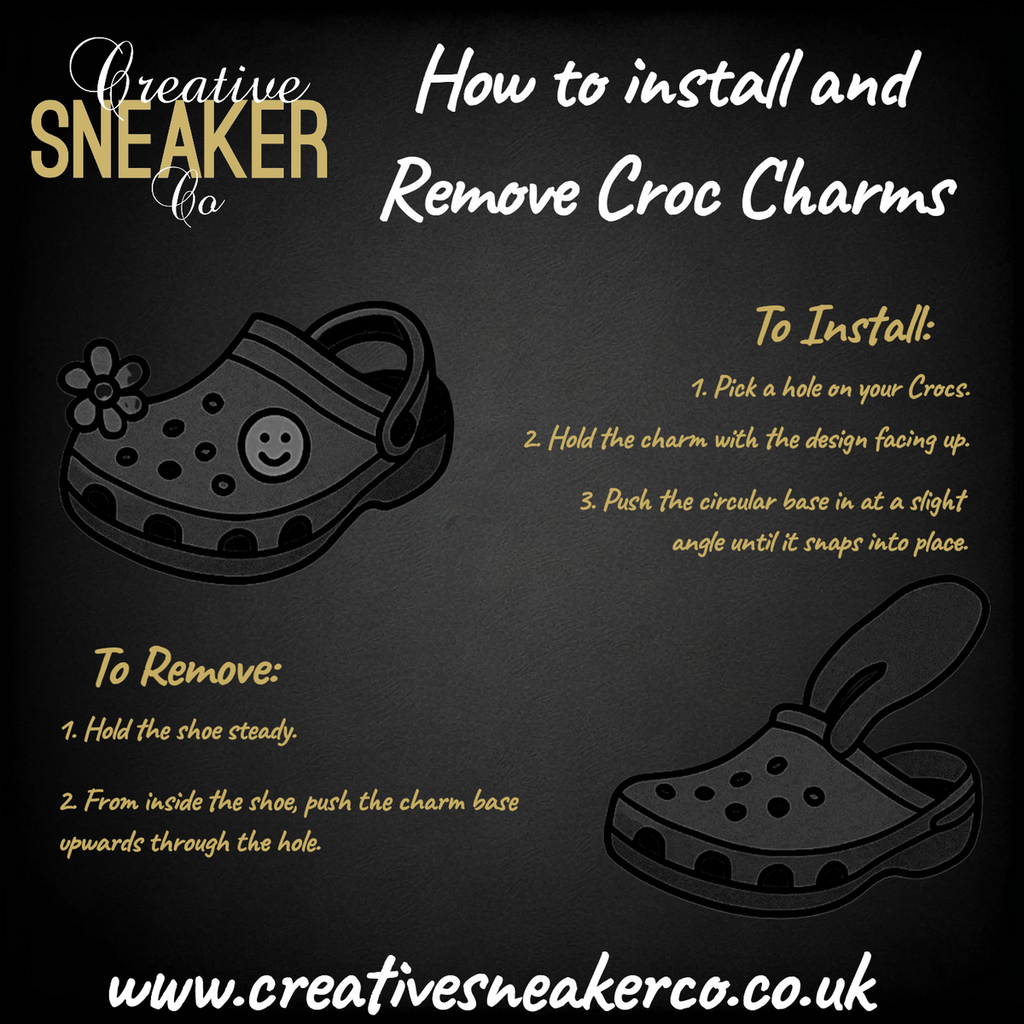 Gold Bling Love Crocs Charms x4