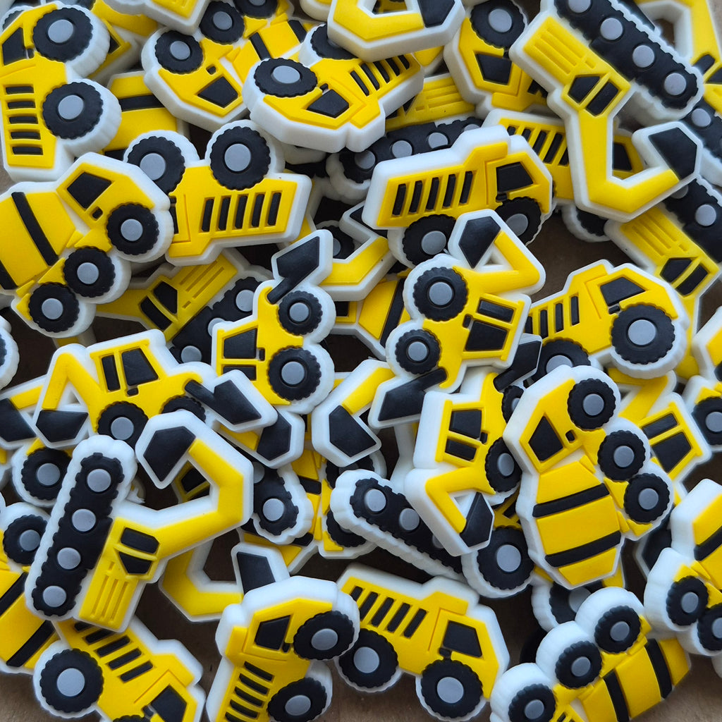 Construction Vehicles Crocs Charms x4
