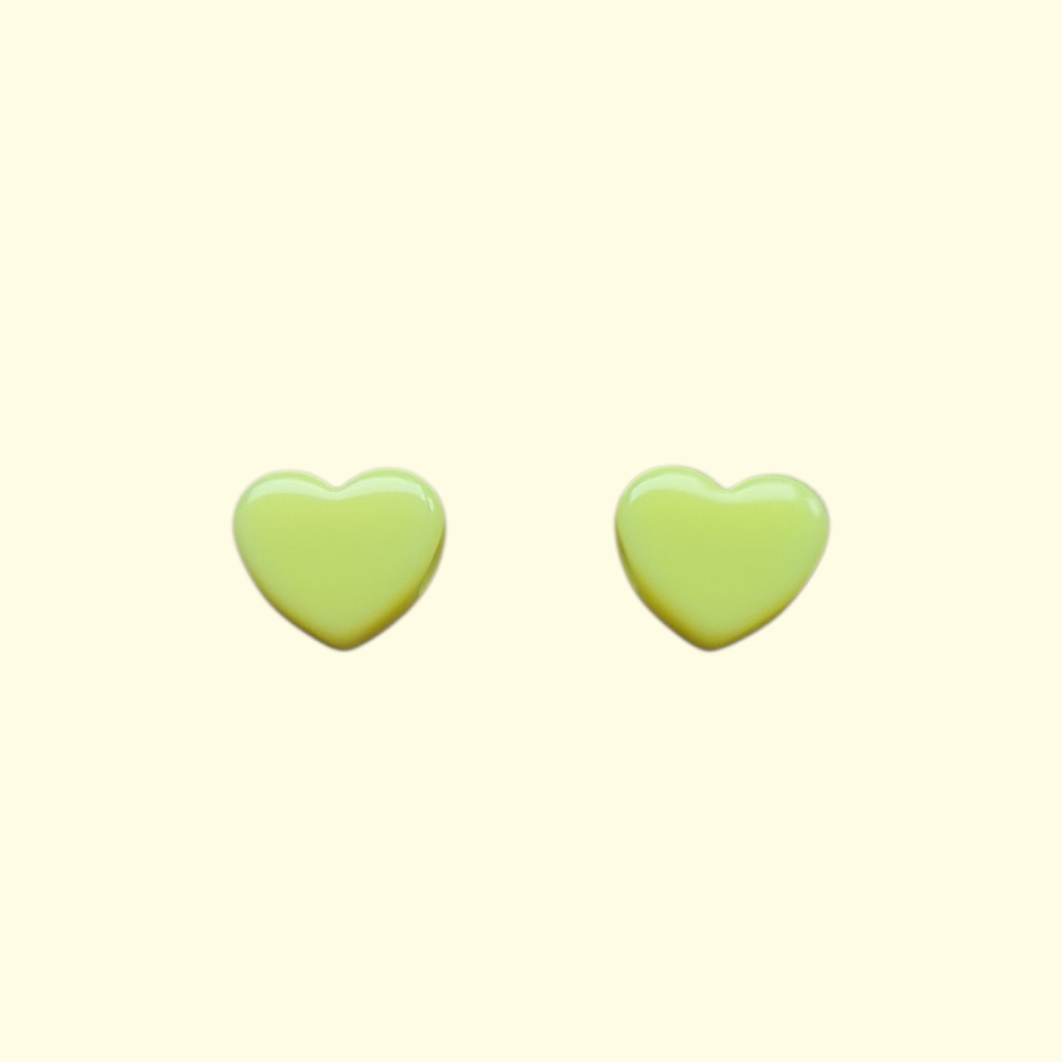 Heart Yellow Shoelace Charms