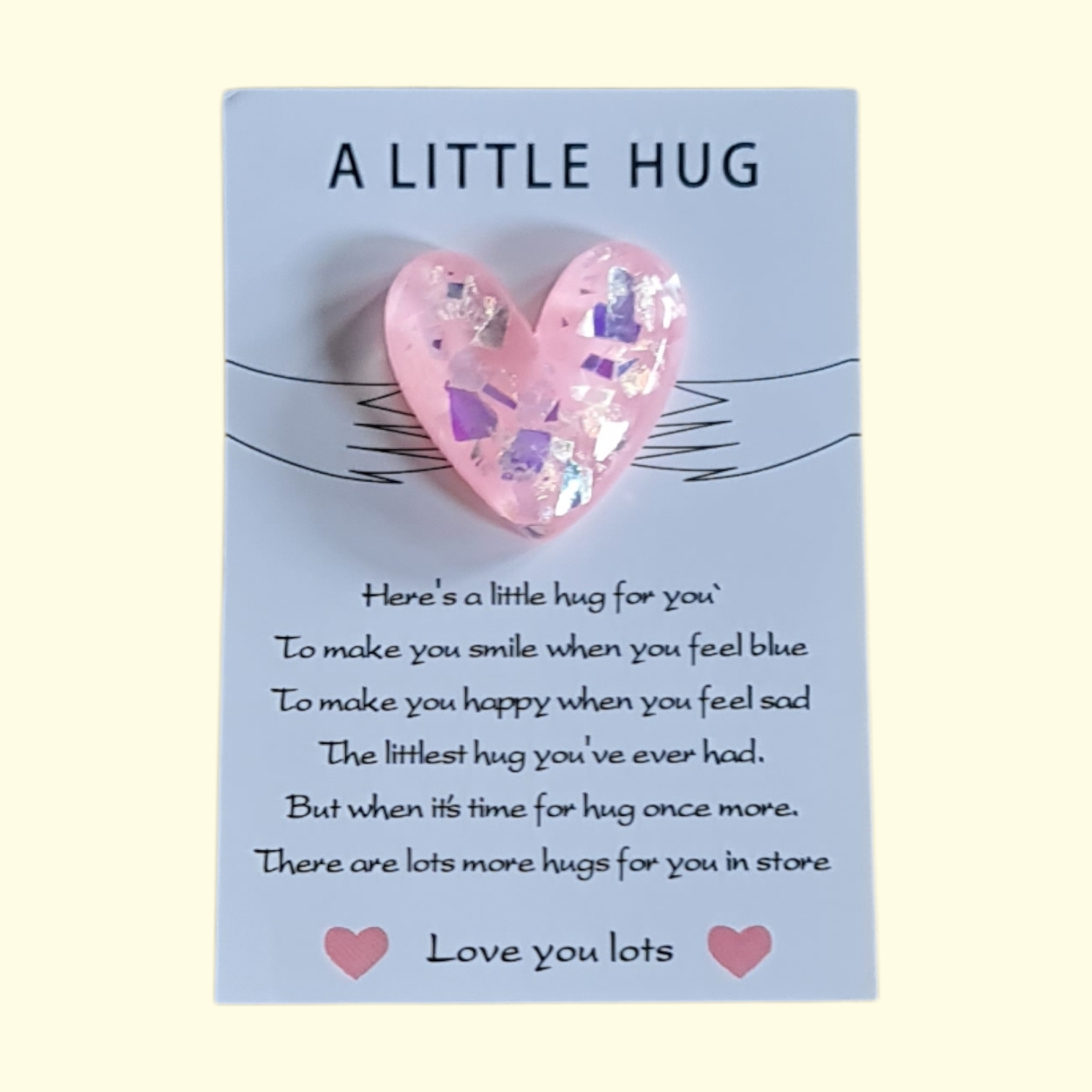 Heart Pink Pocket Hug