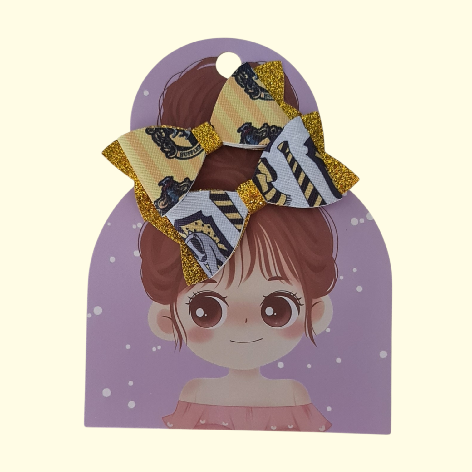 Harry Potter Hufflepuff Hair Bow x2