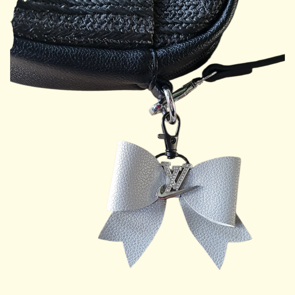 Silver Silver LV Swoosh Bag Charm